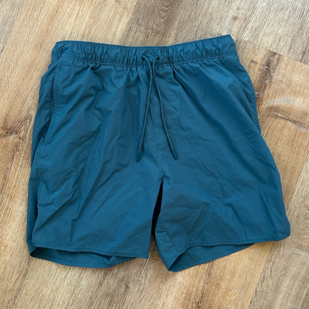 J. Crew Teal Lined Tech Dock Shorts